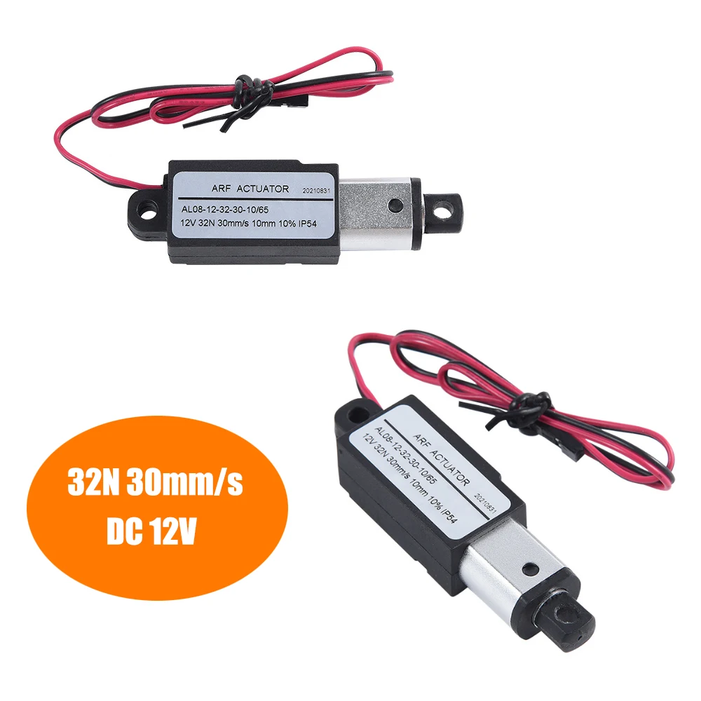 DC 12V 32N Electric Motor Linear Actuator 30mm 50mm 100mm Stroke Micro Linear Actuator motor 30mm/s Speed Linear Motor Driver
