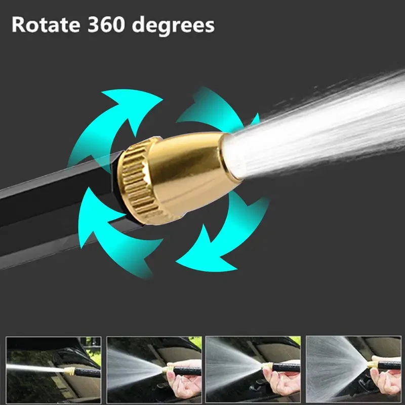 1PC Portable High-pressure Water Gun Adjustable Cleaning Car Wash Machine Garden Watering Hose Nozzle Sprinkler Foam Water