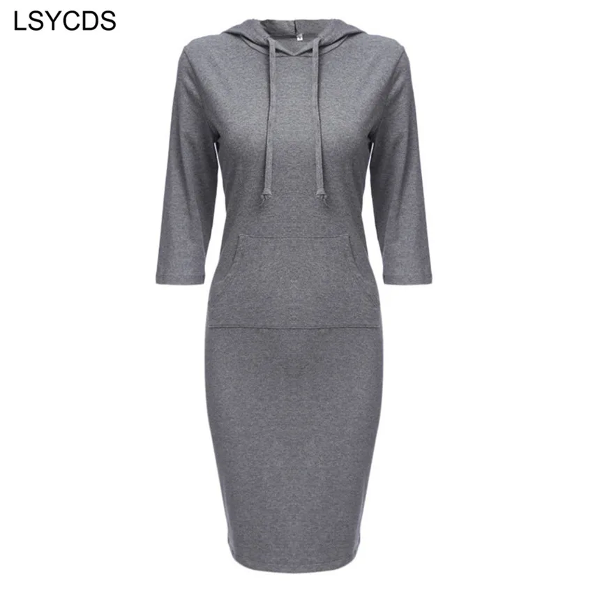 2024 Fashion Women Striped Hoody Hoodie Hooded with Pockets Spring Autumn Wear Bodycon Soft Elasticity Casual Pencil Dress