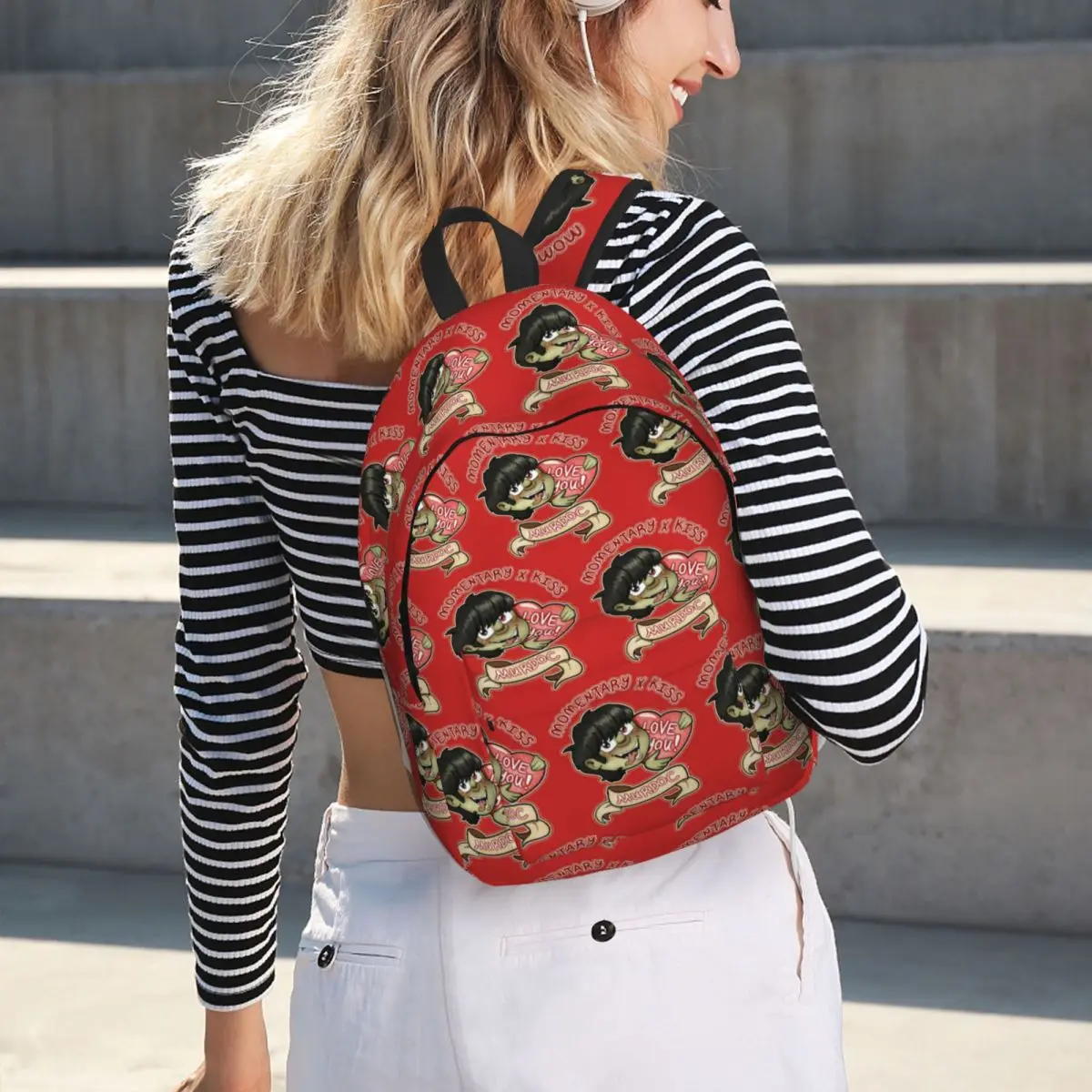 

Murdoc Loves You! Student Backpack School Bag Hiking Travel Daypack for Boys Girls Fashion Bookbag Shoulder Bags