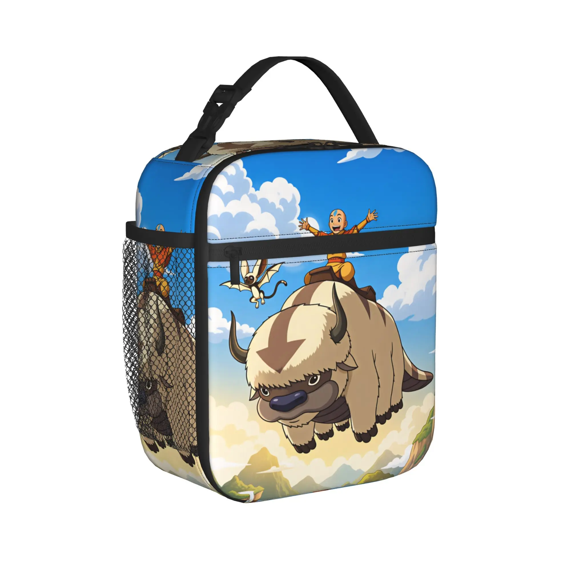 Avatar The Last Airbenders Lunch Bag For Women  Print Lunch Box Funny Office Cooler Bag Convenient Oxford Thermal Tote Handbags