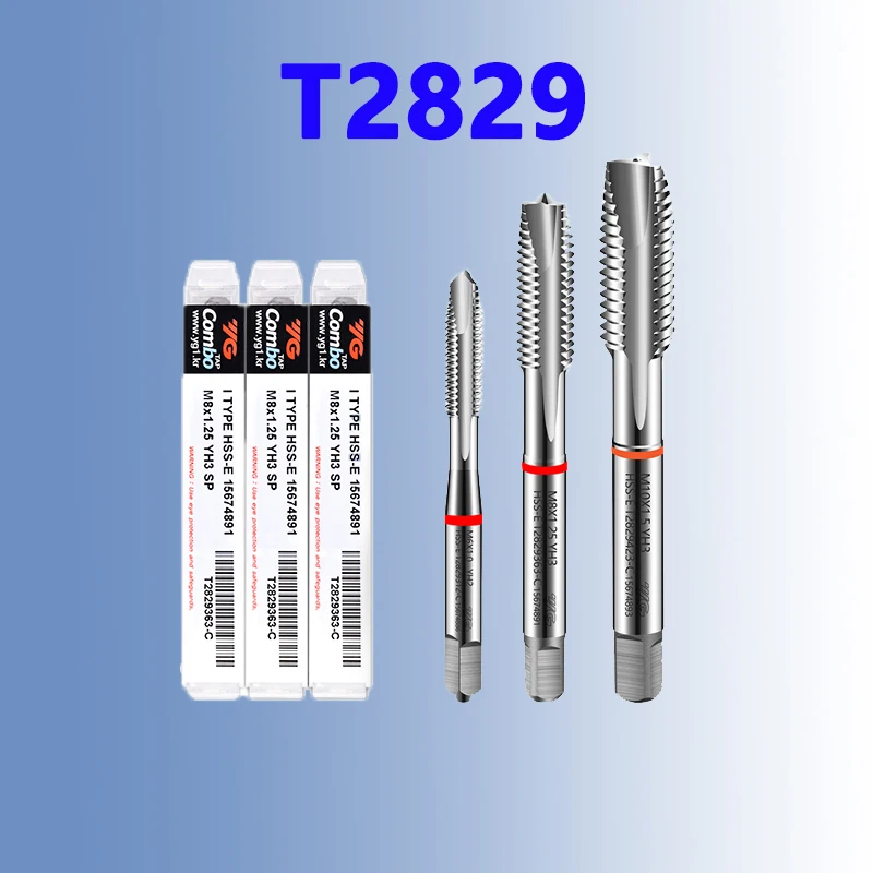 T2829 Korea YG1 Combo Taps Multifunctional For Steel Parts Stainless Aluminum Apex Tap Through Hole 1pcs M6 M8 M12 M16 M18 M20