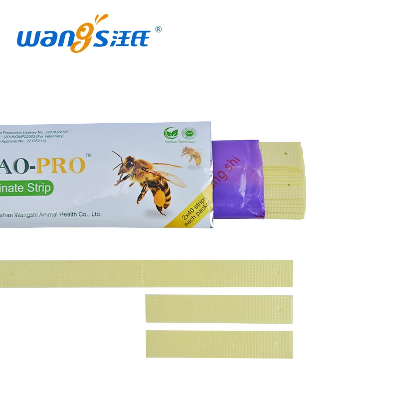 12PCS Wangshi Manhao Short 80Strips Fluvalinate Strips Apiculture Varroa Treatment Beekeeping Supplies Medicine for Bees