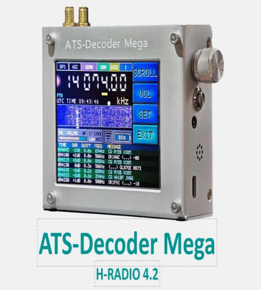 ATS-Decoder Mega Si4732 Full Band Radio Receiver FM RDS AM LW MW SW SSB DSP Si4732 All Band Radio Receiver