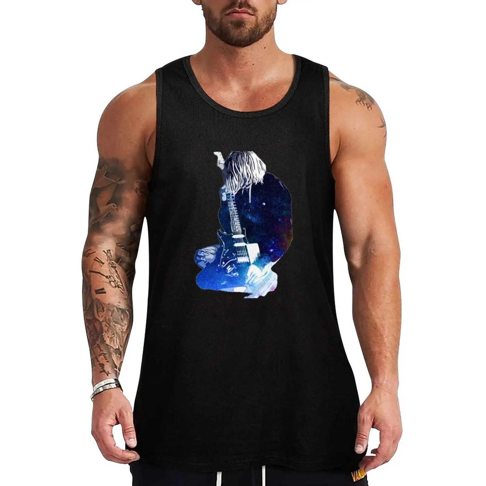 Kurt Illustration Tank Top Landscape Print Tank Top Nature Graphic Sleeveless