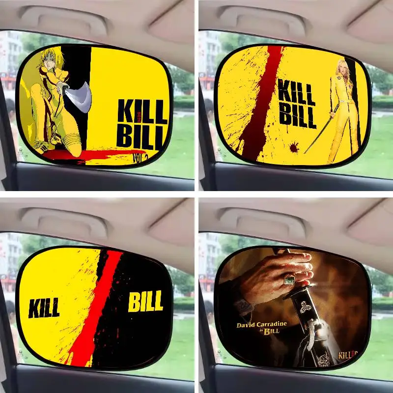 

K-Kill Bill Sun Shade Cover For Car Side Window Electrostatic Curtains Sun Protection For Baby 99.9% UV Blocker