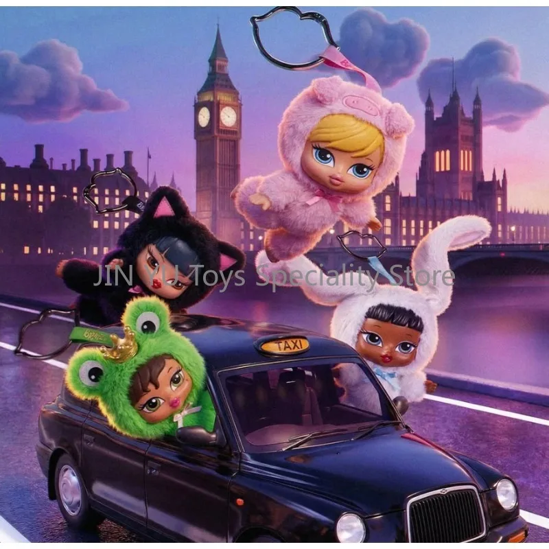 

Original Bratz Bratziez Plush Doll Keychain Blind Box 8" Animal Outfit Toy Perfect Bag Charm Y2K lovers Gift for Girls Kids Toy