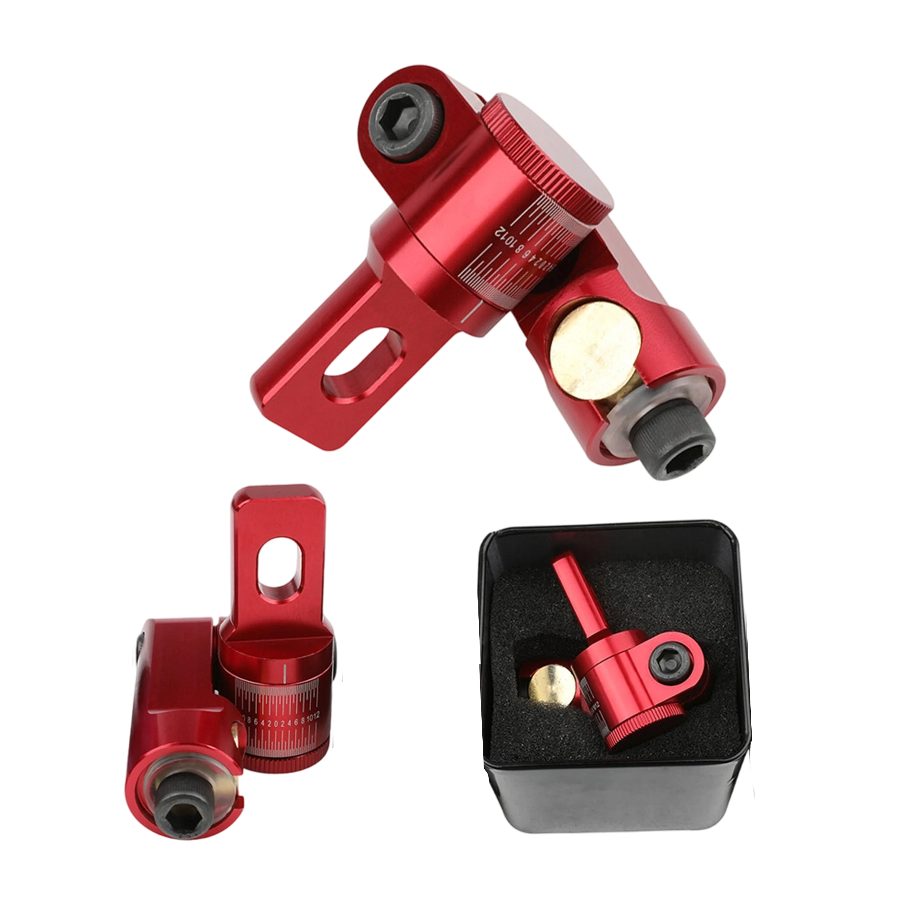 Single Side V‑Bar Stabilizer Mount Adjustable Aluminum Alloy Quick Disconnect Connector for Compound Bow Shooting Accessories