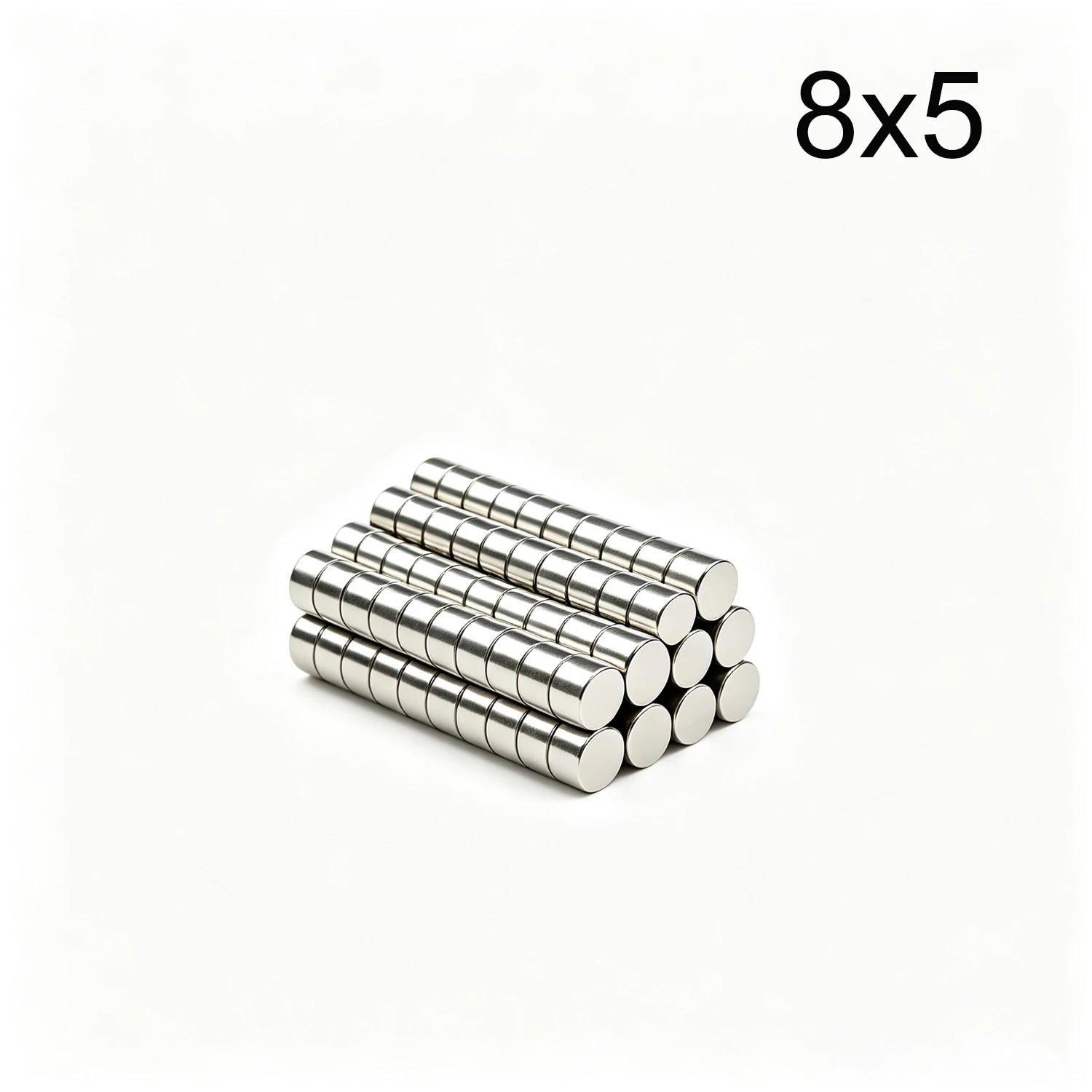 10/20/50/60Pcs Round Magnet 8X5 Magnet 8mm X 5mm Permanent Super Powerful Strong Small Magnets for Fridge, DIY, Building, Scien