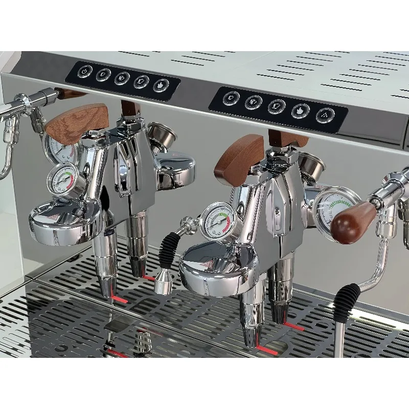 Professional Two Head Italian Cafe Made Two-group Espresso Maker Manual Brewing Dual-group  Coffee Machine
