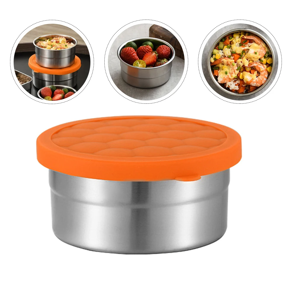 

Stainless Lunch Portable Food Lunch Storage Box Container Leak Proof Storage Box For Kids Snack Salad Rice Bento