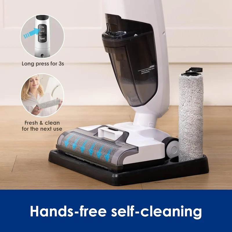 iFLOOR 2 MAX Wet Dry Vacuum Cordless Floor Cleaner White - Excellent view 8