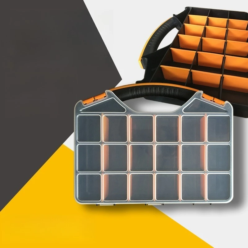 

Пластиковый ящик для инструментов, большой контейнер для хранения деталей, электронный кейс