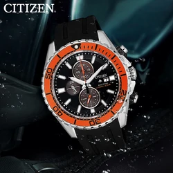 Citizen masculino relógios para homens marca superior de luxo silicone esporte relógio quartzo data relógio à prova dwaterproof água relógio de pulso cronógrafo