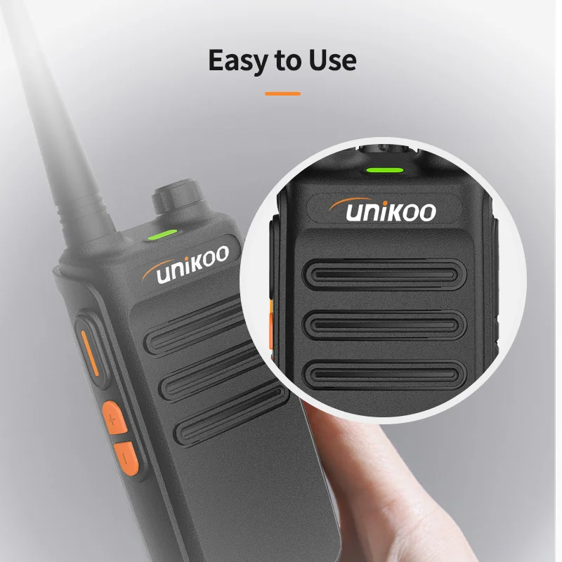 UNIKOO UK350 5W Walkie Talkie de largo alcance 3-5Km potente 1 unidad o 2 uds transceptor de Radio bidireccional duradero para acampar