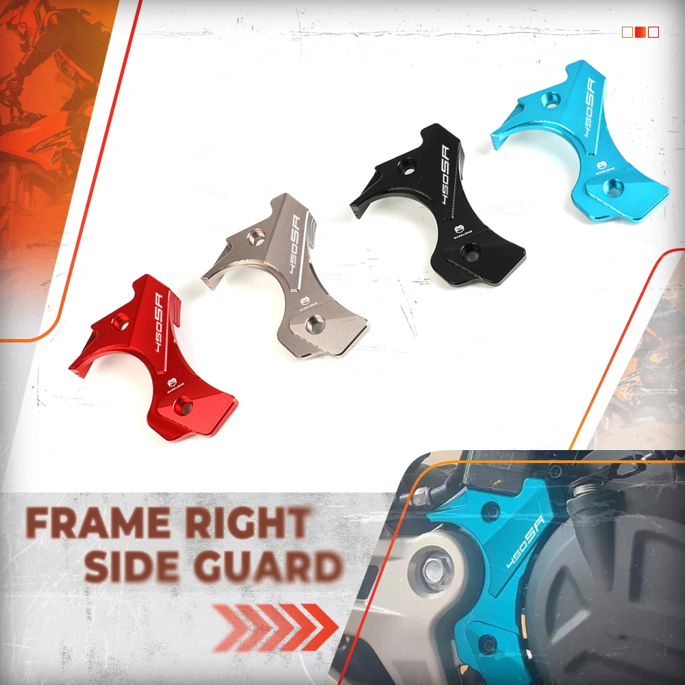 

Правая боковая защита рамы для CFMOTO CF MOTO 450SS 450 SS 2023 2024, аксессуары для мотоциклов, бампер с ЧПУ, защитная крышка рамы