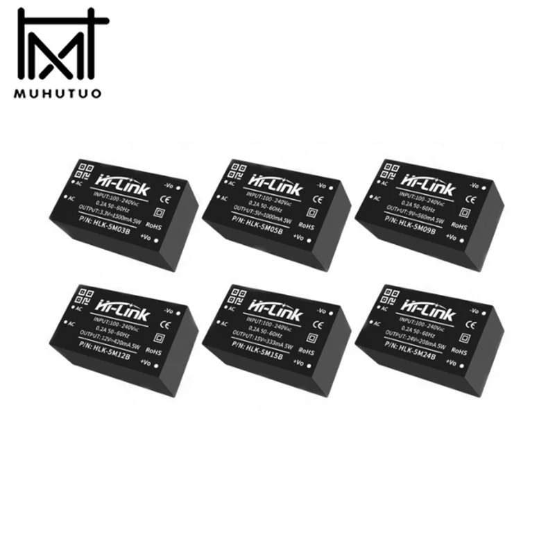 1 قطعة HLK-5M03B HLK-5M05B HLK-5M059B HLK-5M12B HLK-5M15B HLK-5M24B AC-DC وحدة الطاقة #1