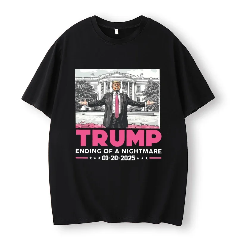 Trump Inauguration Day 2025 Shirt, Popular 47th President Trump T-Shirt, Fan Gift, 2025,January.20,Souvenir,Harajuku Casual Tops