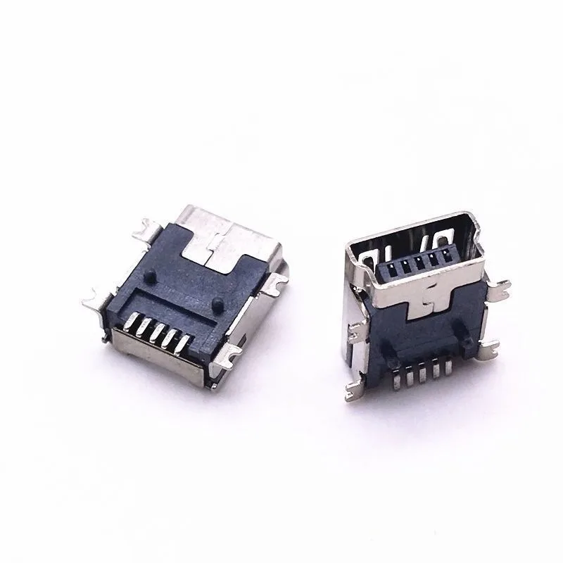 Commonly used charging interface plug, elderly machine, play singing machine, tail plug T port slot 5PIN power interface