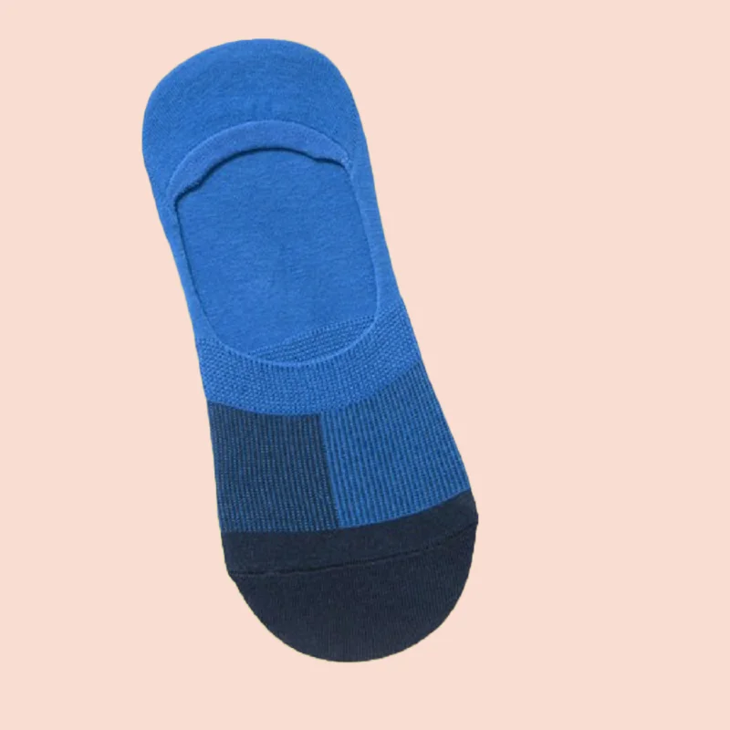 3/6 Pairs Silicone Non-slip Men's Invisible Socks Men Spring and Summer Shallow Mouth 2024 Men's Sock Combed Cottons Boat Socks