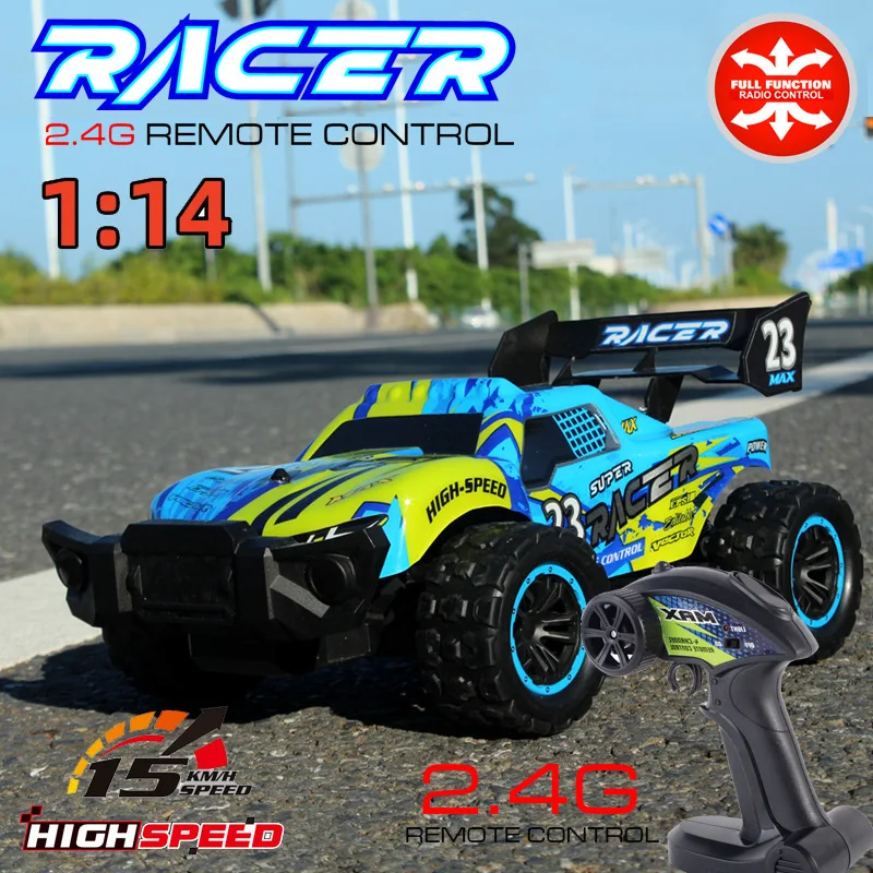 Rc Car 4wd Buggy Alloy High Horsepower Climbing Rechargeable Drop Resistant Car Kids Toys Boy Racing High-Speed Drifting Car