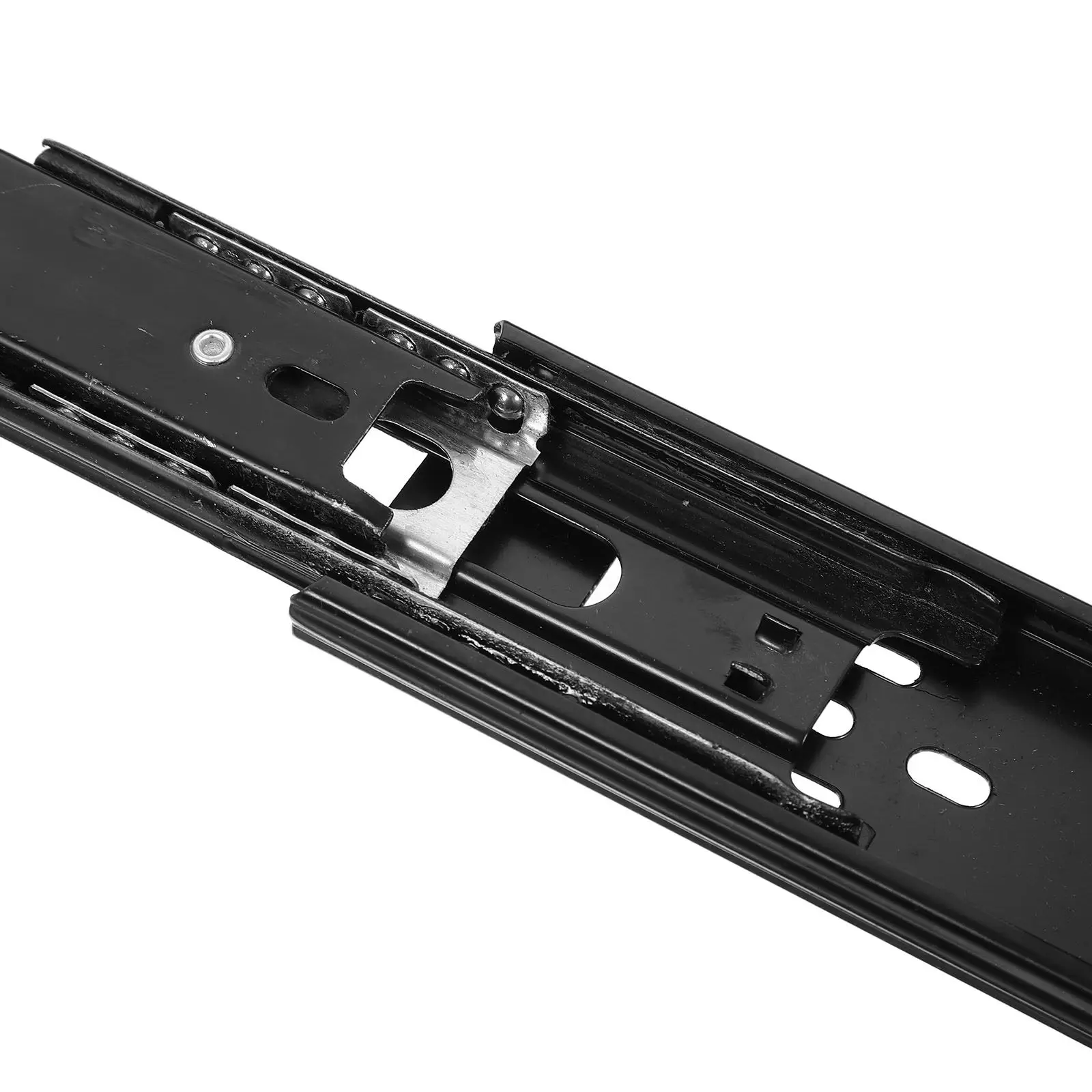 4Pcs Silent Telescopic Drawer Slides Full Extension Ball Bearing Rails Side Mount Metal Drawer Runners for Kitchen Wardrobe