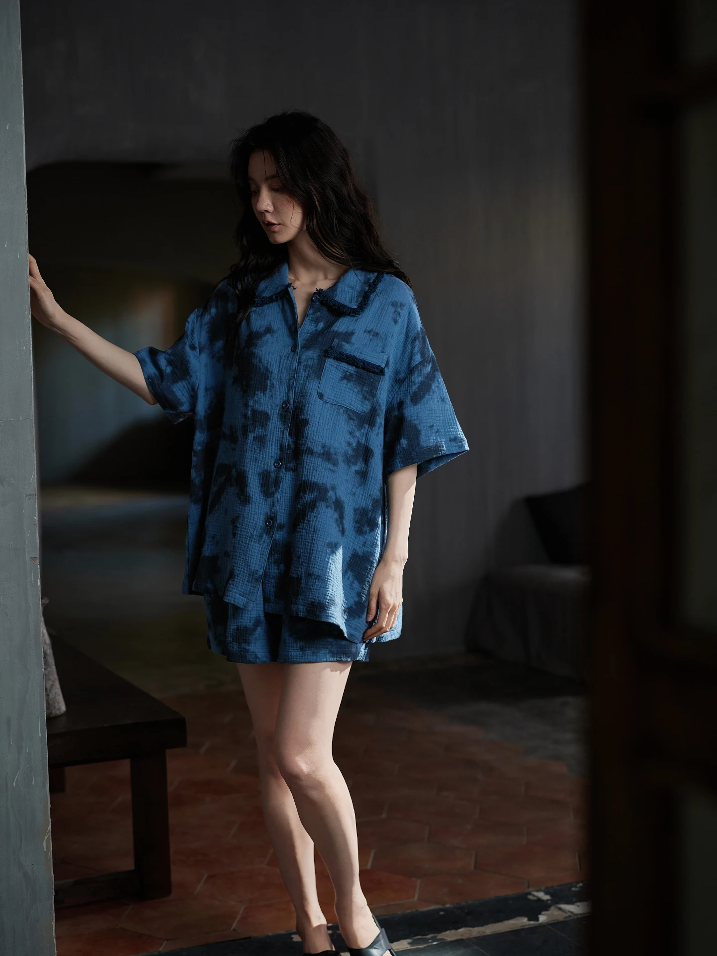 nouvelle-collection-ete-ensemble-de-pyjama-pour-femme-a-manches-courtes-en-pur-coton-tisse-style-wabi-sabi-chinois-vetements-d'interieur-100-coton-doux-et-respirant