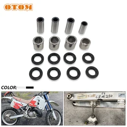 OTOM For HONDA CRM250 ARW Suspension Linkage ARM Triangle Lever Assembly Cushion Connectin Bearing Oil Seal Bushing Repair Kit