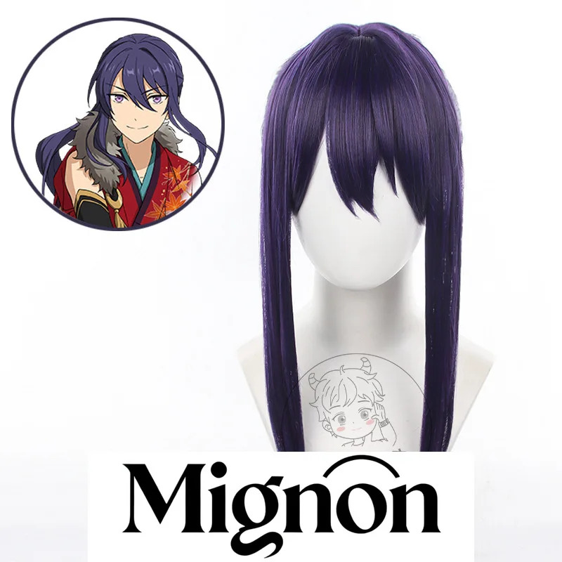 

Ensemble Stars Kanzaki Souma cosplay wig tied long hair ES white ribbon Halloween gift