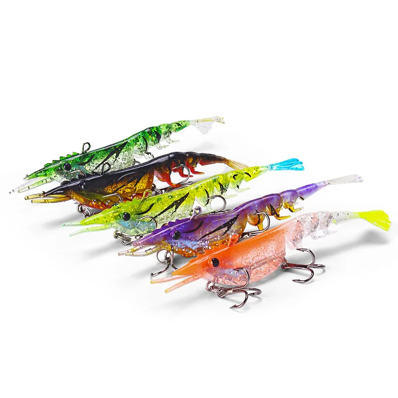 

1pc 10.5cm 11g Realistic Shrimp Fishing Lures Multi-Jointed Softbait Artificial Bait For Saltwater & Freshwater Fishing Tackle