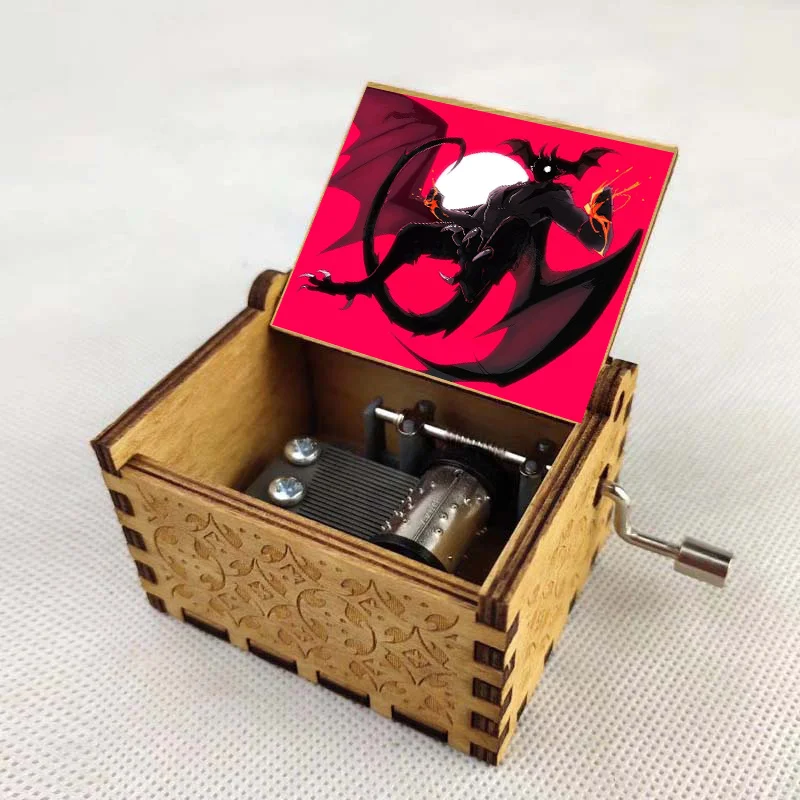 Boîte à musique mécanique en bois, nouveau Design, dessin animé DEVILMAN crybaby, Vintage, artisanat en bois, jouet pour enfants, cadeau de nouvel an, d'anniversaire