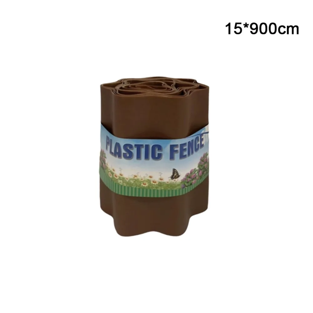 9 Meters Lawn Edge Border Fence PP Plastic Material Flexible Design Flexible Lawn Edging 10/15/20cm Decorative Style