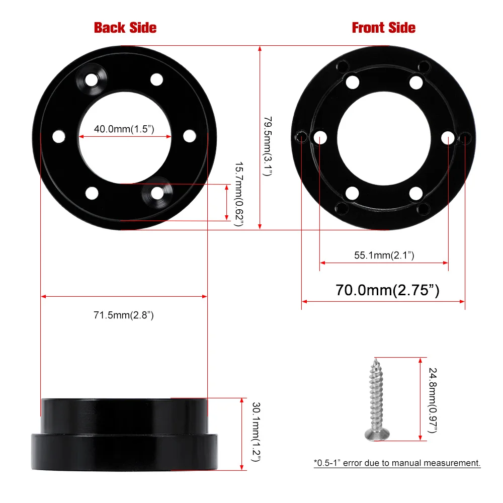 For Logitech G29 G920 G923 13/14inch Aluminum 70mm/2.75