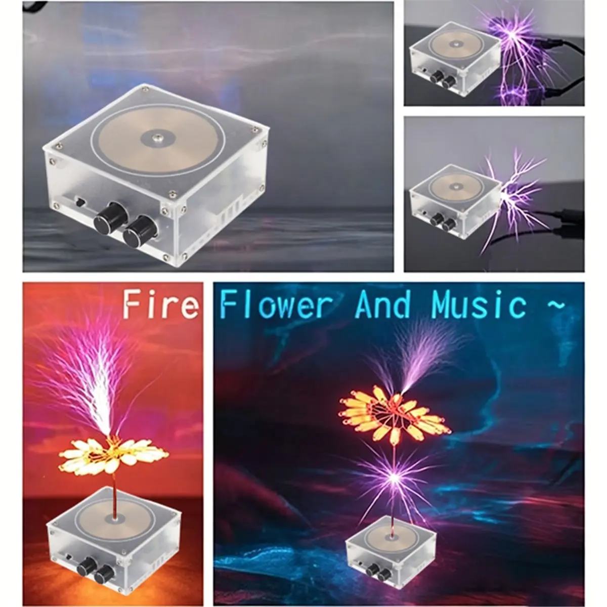 update. For Tesla Coil Music Bluetooth Plasma Loudspeaker Artificial Electric Arc Wireless Speaker Science Experiments Mode EU