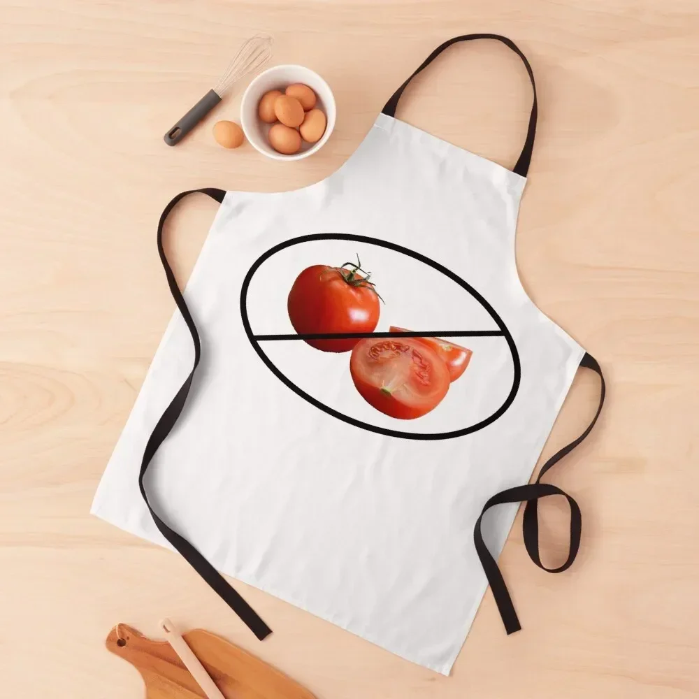 I don't like tomatoes, funny tomato haters sign Apron Kitchens Woman man chef uniform Apron