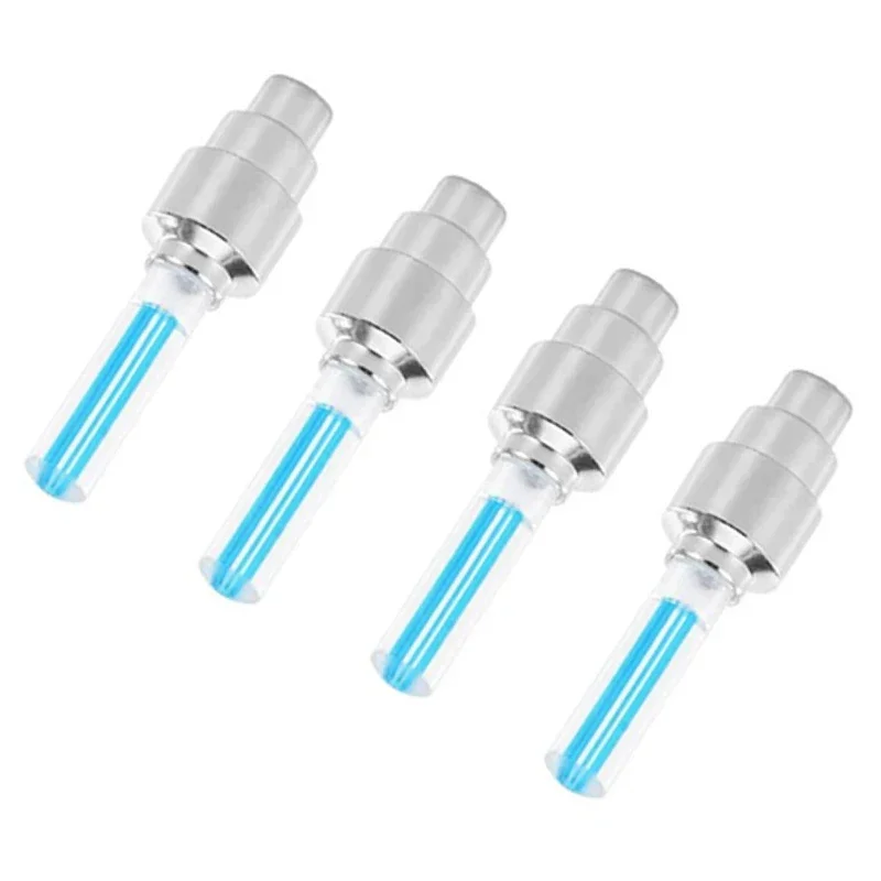 2/4 stücke Motorrad Fahrrad Reifen Ventil Kappen Licht LED Neon-Blitz Lampe Wasserdichte Reifen Universal Rad Lichter Auto Zubehör
