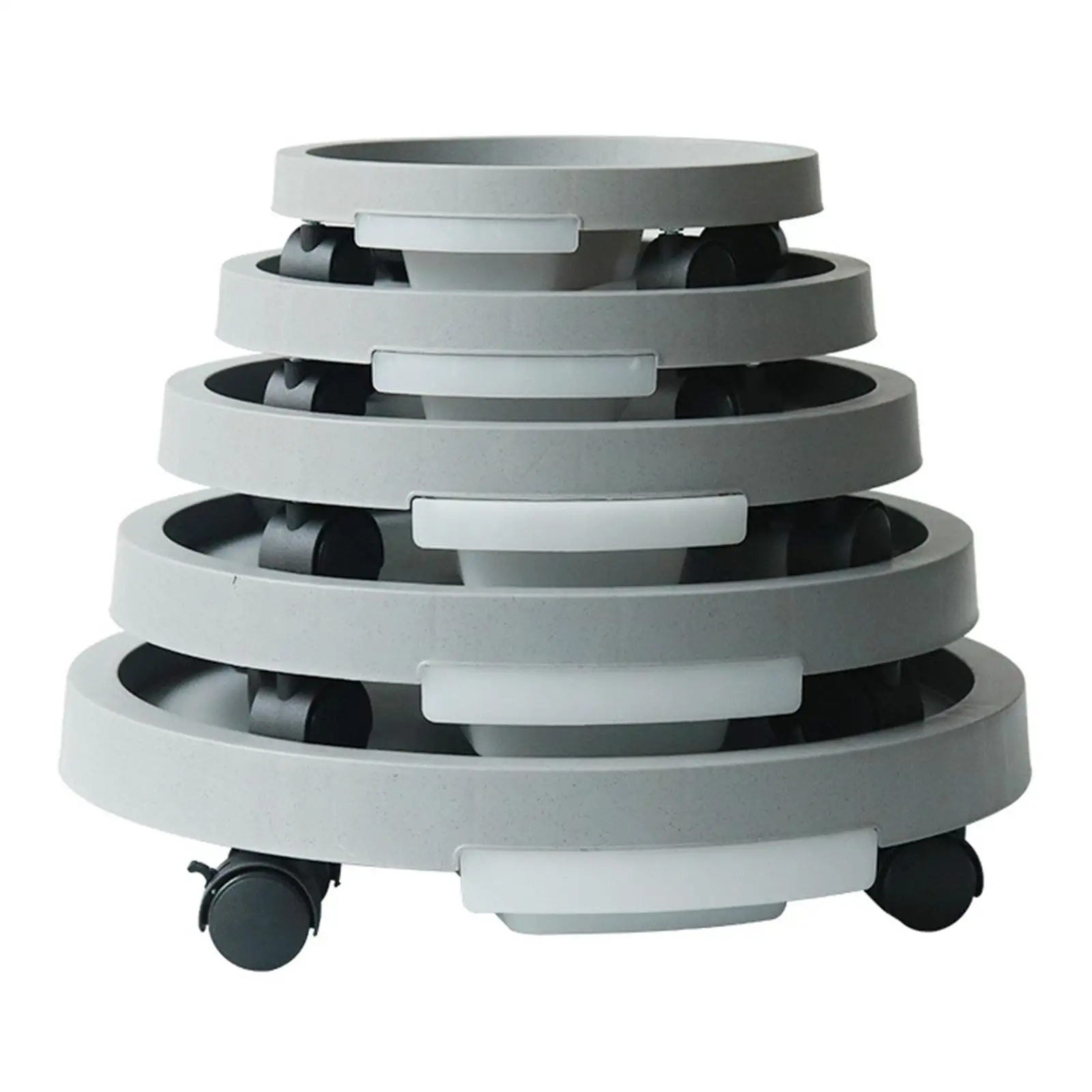 Heavy Duty Flower Pots Tray High Bearing Round Flower Container Stand for Indoor