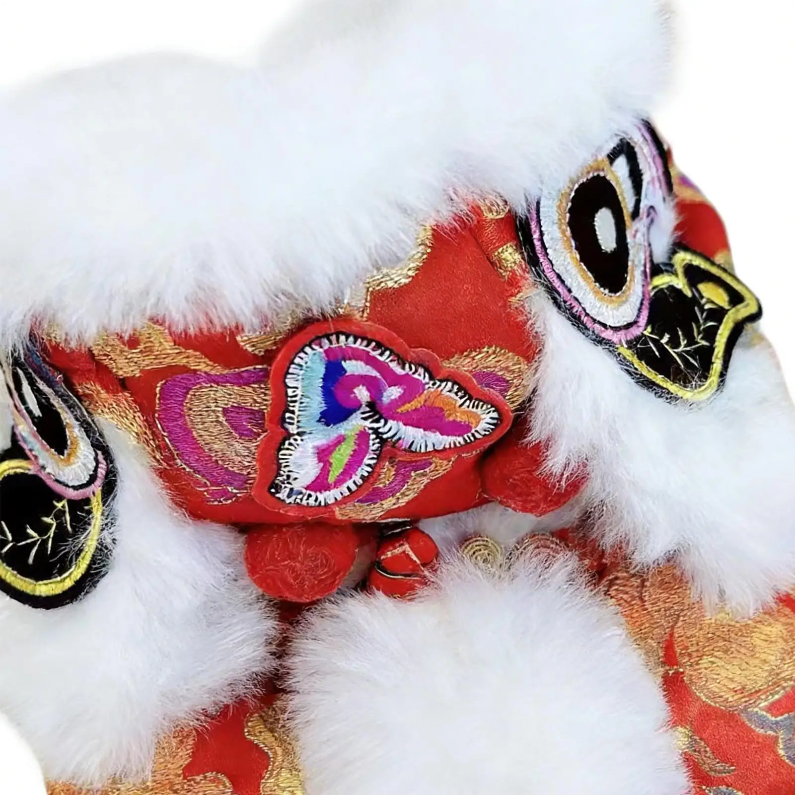 Dog Lion Dance Costume Puppy Dress Up Outfits Puppy Cosplay Clothes for Celebrations Themed Parties Family Gatherings Pet view 2