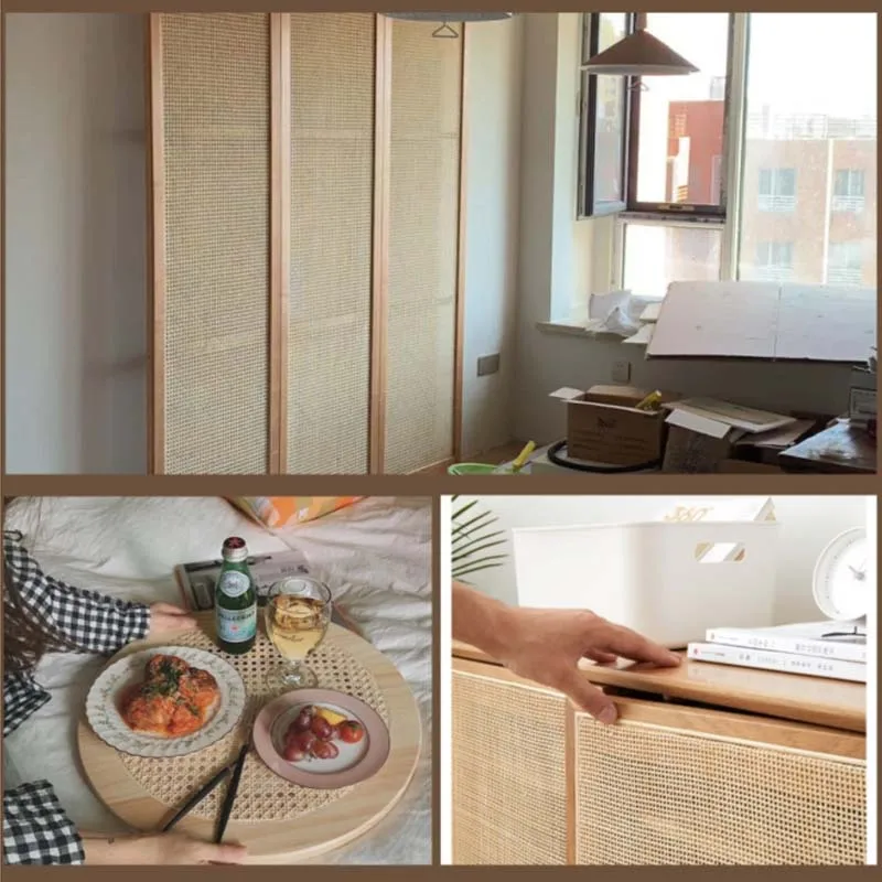 35/40/45/50cm Width Indonesian Rattan Roll Natural Cane Webbing Material For Home Chair Ceiling Cabinet Repair image 2