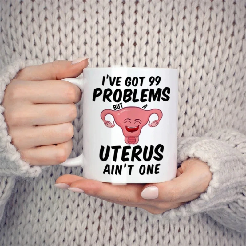 

Post Uterus Surgery Gift Mugs for Women, Get Well Hysterectomy Recovery Gifts Novelty Coffee Ceramic Tea Cups White 11 Oz