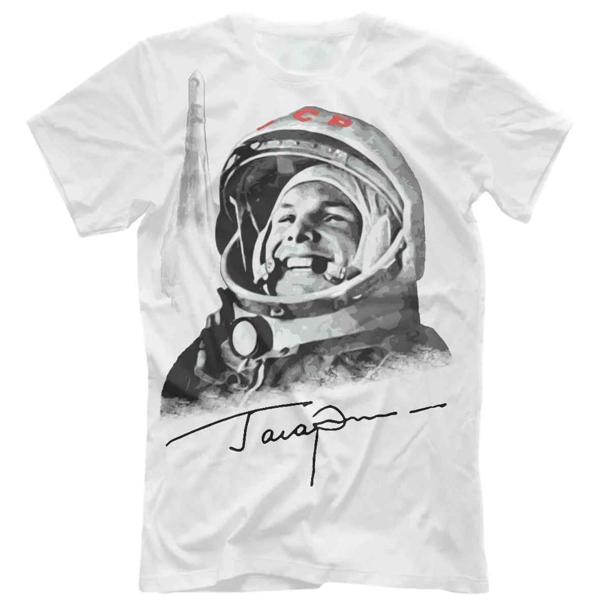 

USSR Space Astronaut Gagarin T-Shirt. Summer Cotton Short Sleeve O-Neck Mens T Shirt New S-3XL