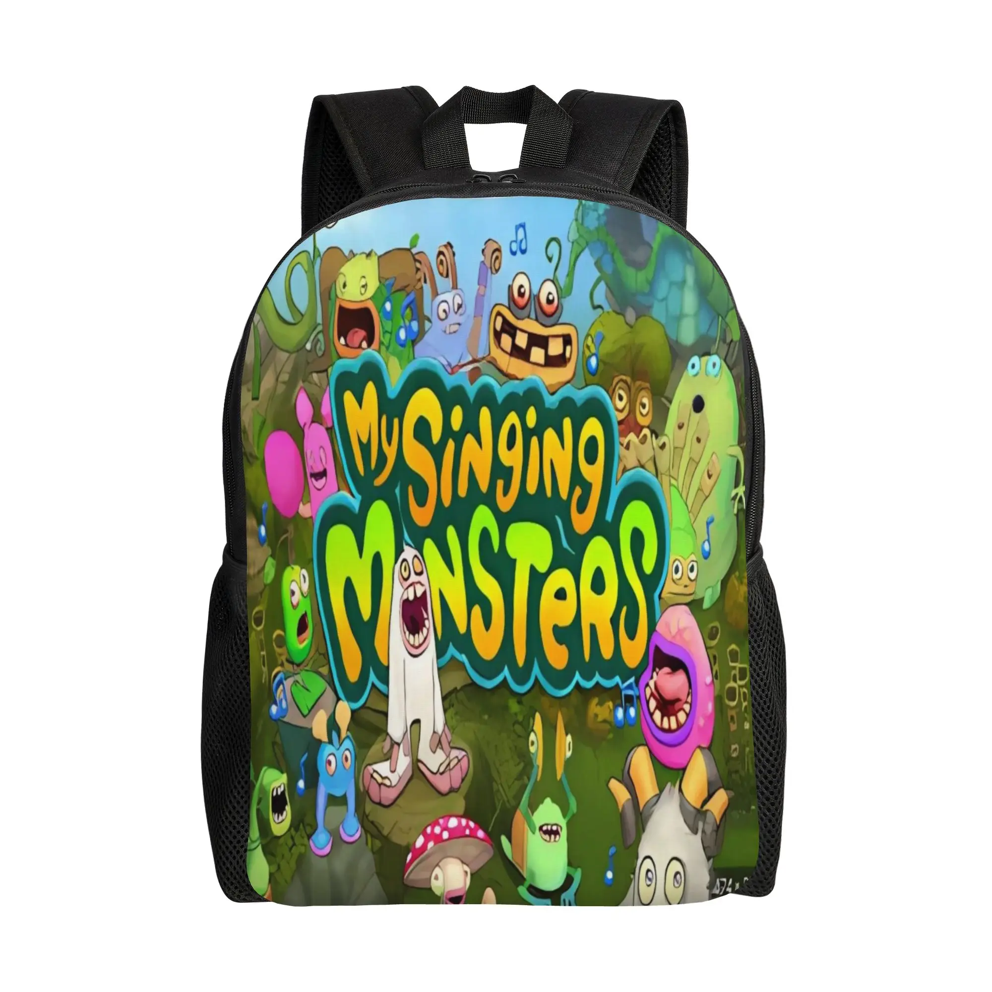 My Singing Monsters Backpack  Sport Backpacks Student Custom Large School Bags Kawaii Rucksack