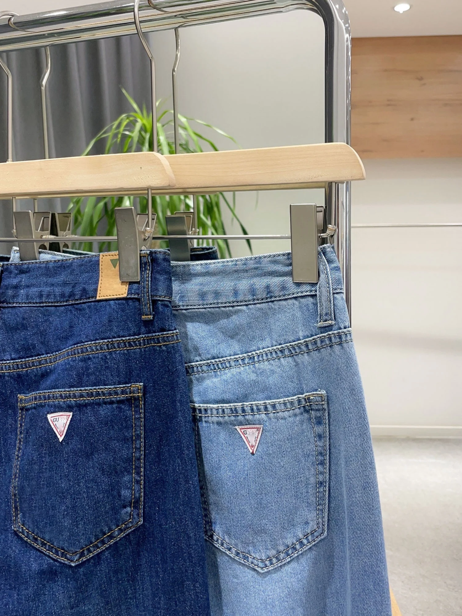 แท้ Noxiao พจนานุกรมฤดูใบไม้ผลิ 2025 ความยาว Draped Soft DENIM กางเกงยีนส์เอวสูงขาตรง VINTAGE Sle ผู้หญิงพรีเมี่ยมกางเกงยีนส์
