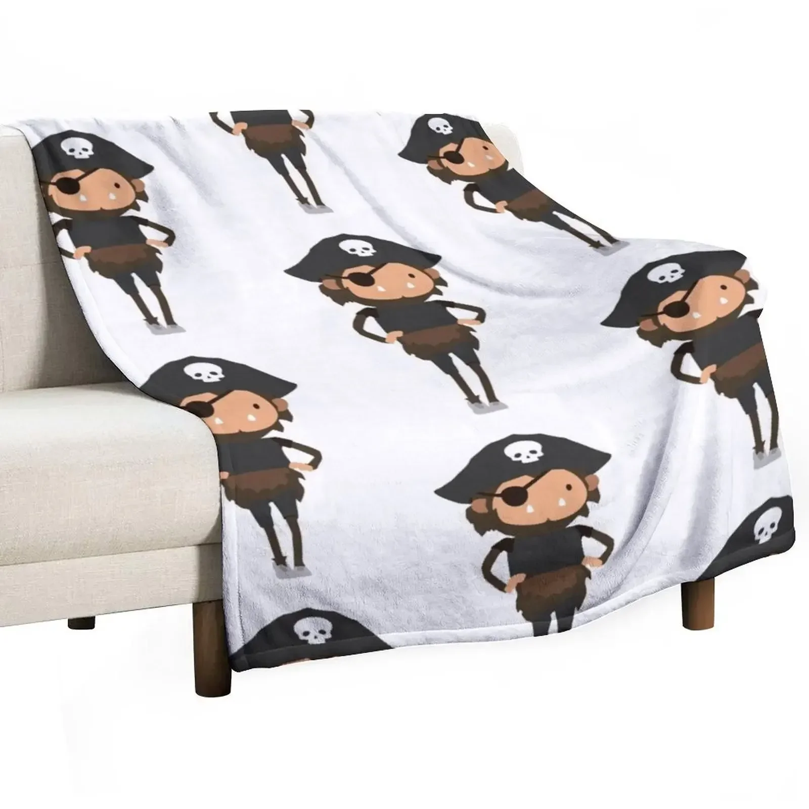 

sneaky sasquatch pirate adventure Throw Blanket Stuffeds Thermals For Travel Cute Plaid Custom Blankets