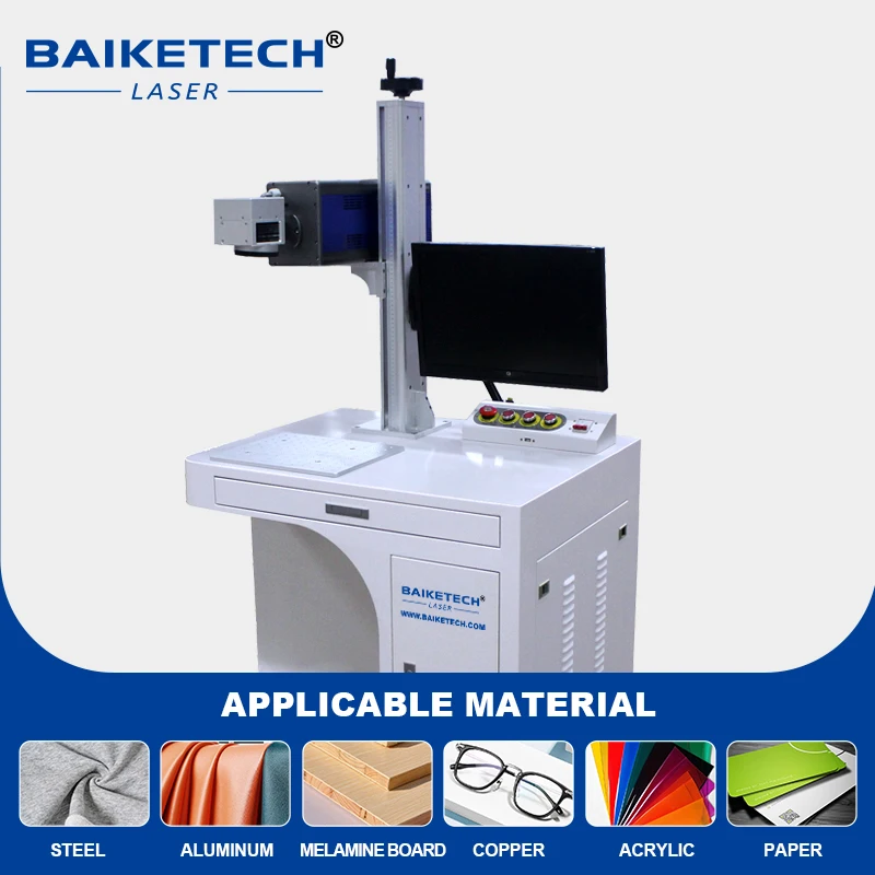 Metal RF tube CO2 laser marking machine: High precision, high speed, maintenance-free.