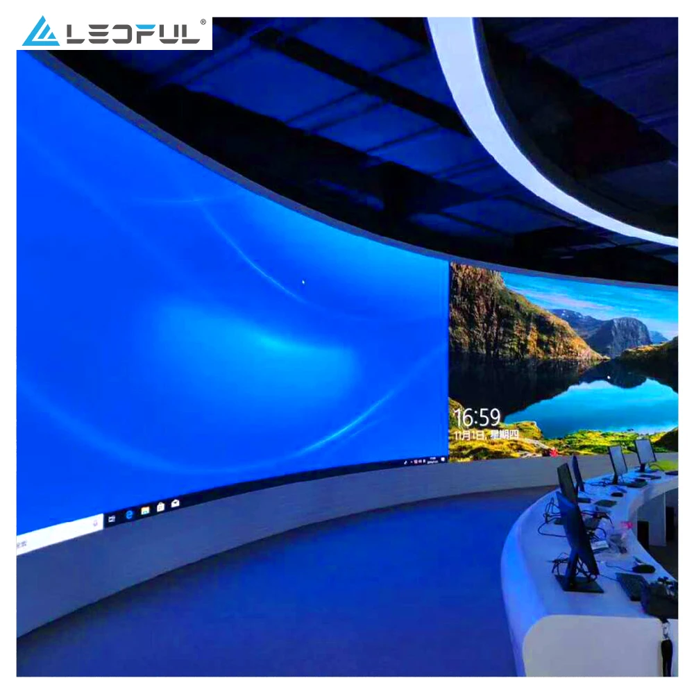 Tela LED grande interna colorida Uhd P1.2 P1.5 P1.6 P1.8 P3 P2.5 P4 P5 Parede de vídeo com display LED
