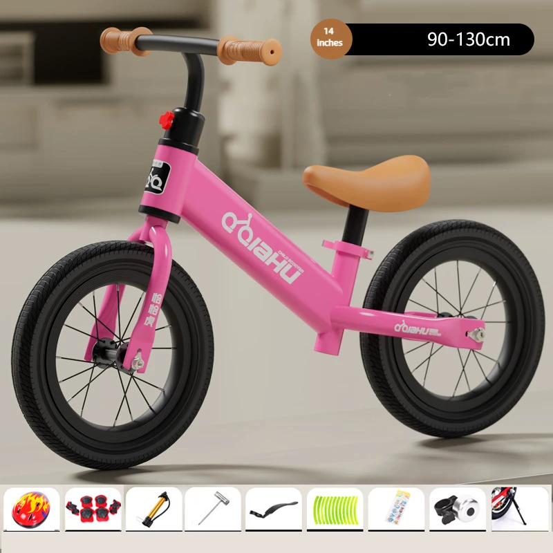 Neues 14-Zoll-Schaumrad für Kinder, Laufrad für 2–6 alte Babys, nicht Pedal-Lernfahrrad, Schiebefahrrad, aufblasbarer Räder
