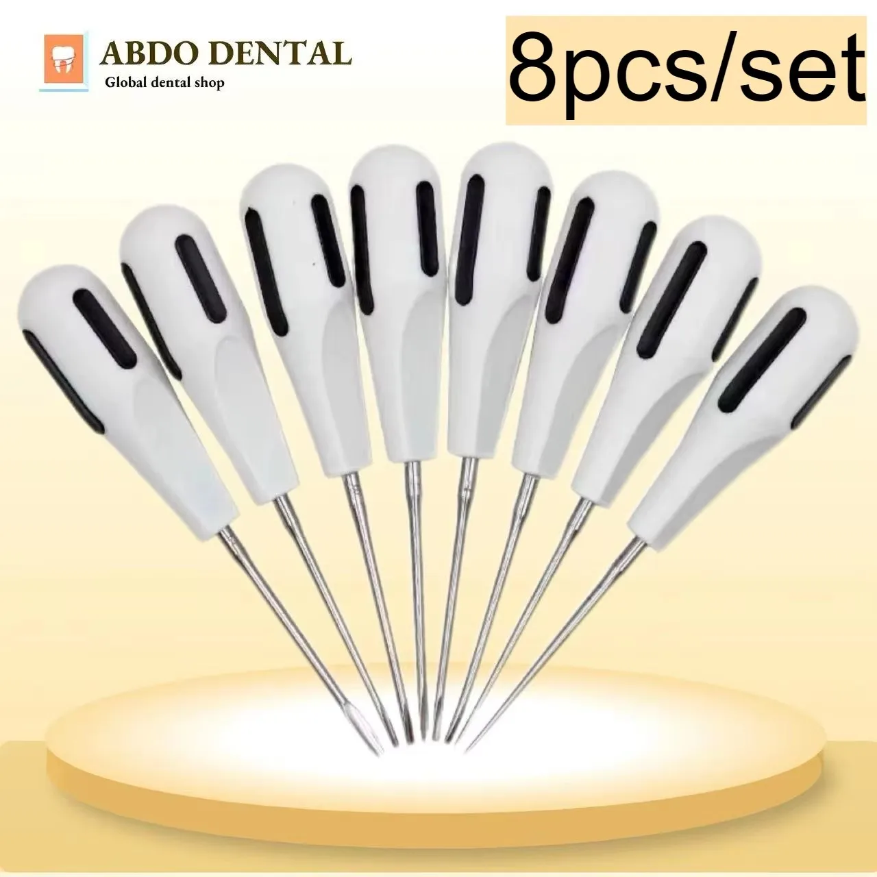 

Высокопрочные инструменты для извлечения зубов из нержавеющей стали, 8 шт., набор толкателей для стоматолога