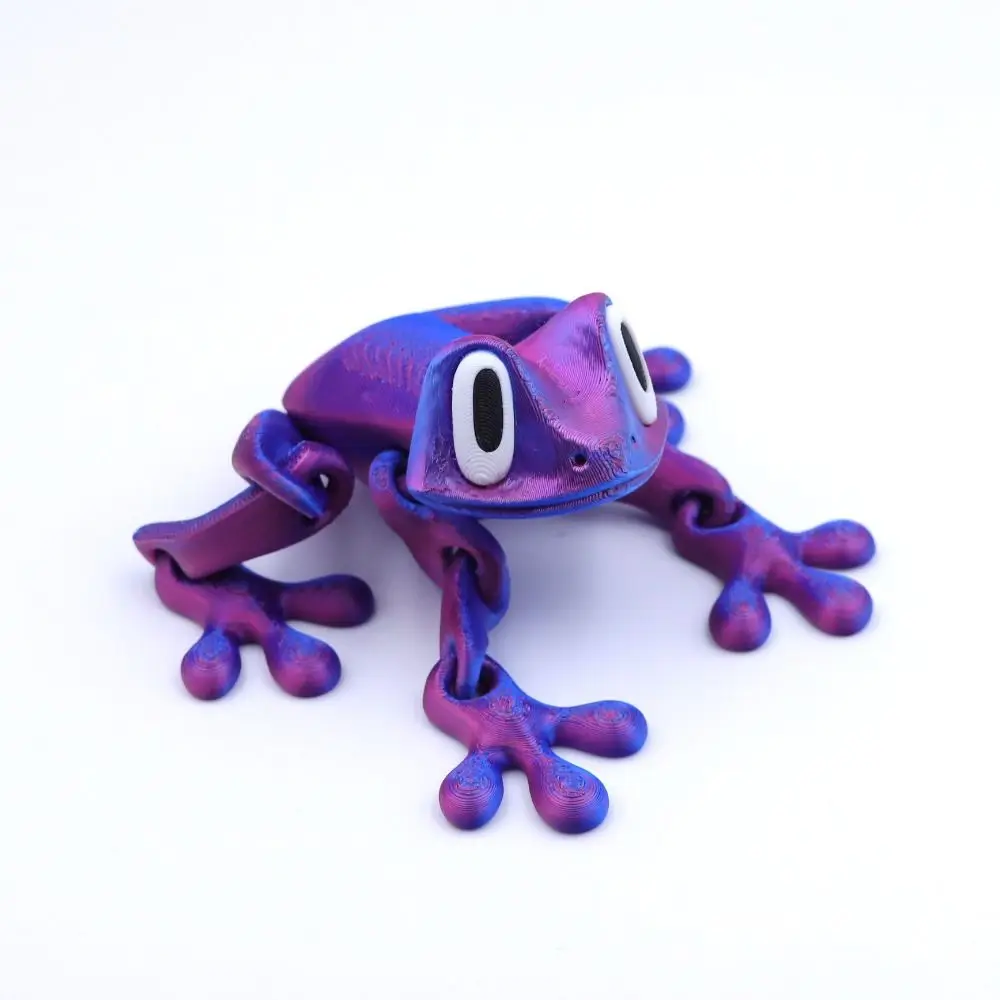 Подвижная 3D-печатная модель лягушки с магнитными соединениями, реалистичная скульптура лягушки, фигурка ручной работы, 3D-печатный подарок на день рождения в виде лягушки