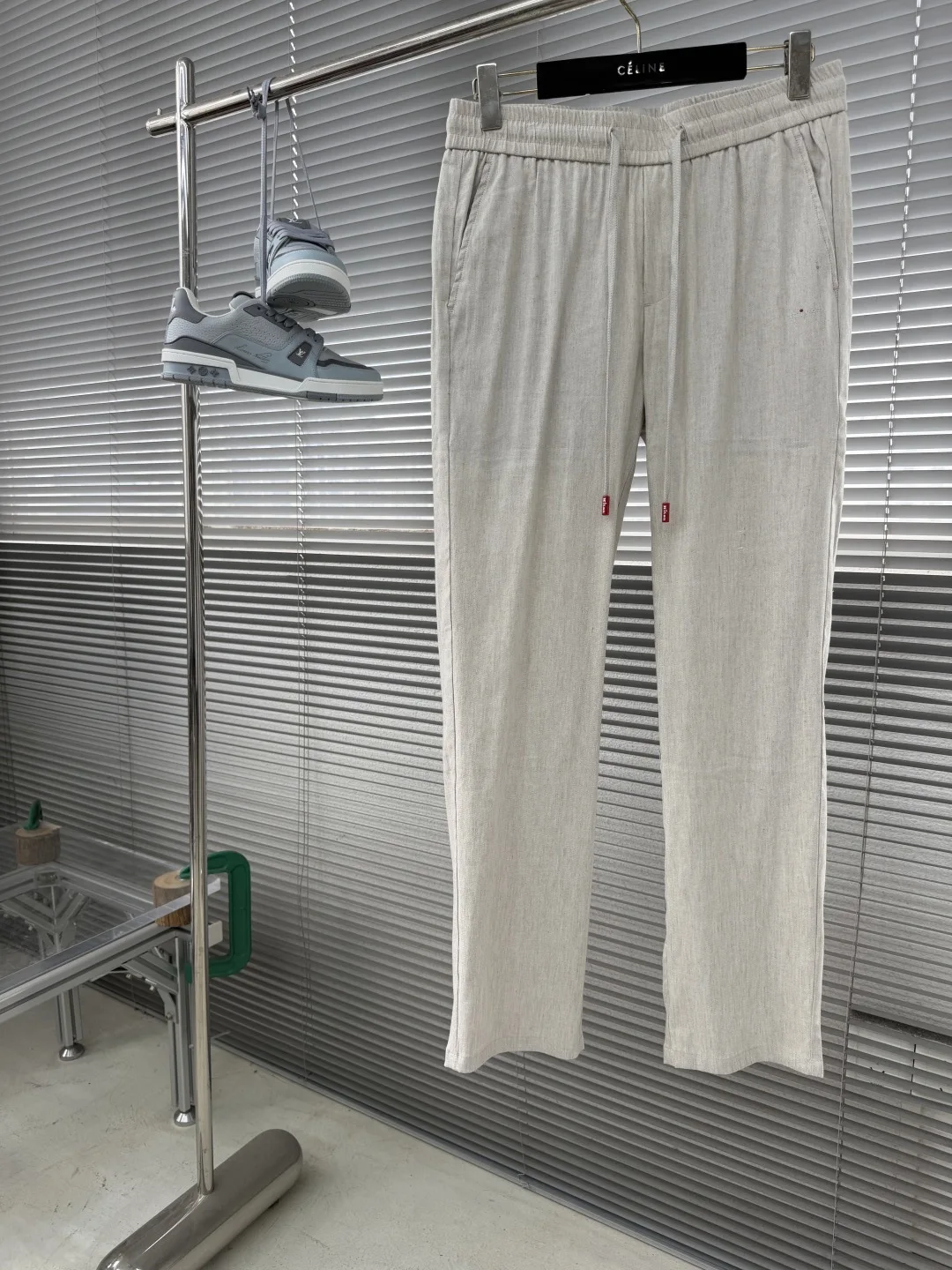 Kiton 26ss spring and summer new old money style men's cotton and linen casual pants